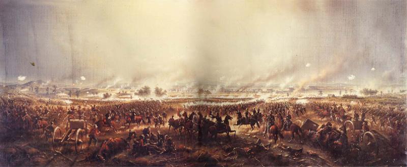 James Walker The Battle of Gettysburg  fRepulse of Longstreet-s Assault Spain oil painting art